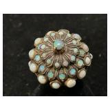 14K Gold Ring with Gemstones