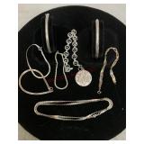 Sterling Silver Bracelets and One Necklace