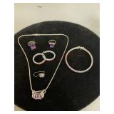 Sterling Silver Jewelry with Purple Gemstones