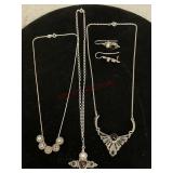 Sterling Silver Necklaces and Earrings