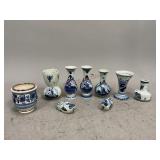 Delft Holland Bud Vases and More