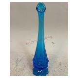 Blue Glass Small Swung Glass Bud Vase