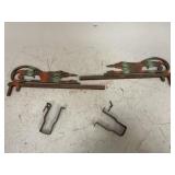 Metal Swing Arm Curtain Rod and Tie Backs