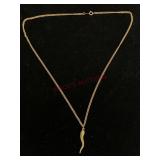 14K Gold Pendant and Charm