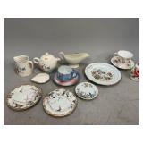 Assorted Teacups, Saucers and More