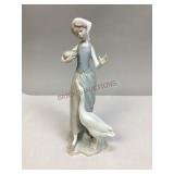 Vintage Lladró Porcelain "Girl with Duck" Figurine