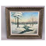Framed Oil on Canvas by EMY