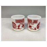 Two Vintage Ranger Joe Ranch Mugs