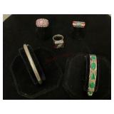 Sterling Silver Bracelets and Rings