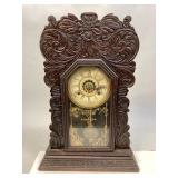 Antique Oak Victorian Kitchen Clock