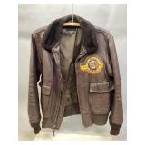 Brown Leather G-1 Style Flight Jacket