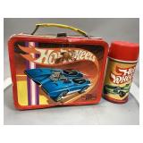 Thermos Brand Metal HotWheels Lunchbox & Thermos