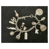 Sterling Silver Charm Bracelet