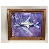 Framed Space Shuttle Challenger Photo Board