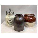 Assorted Vintage Stoneware Crocks
