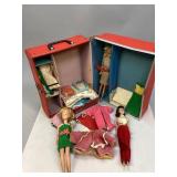 Vintage Barbie & Ken Carrying Case & Accessories