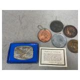 Commemorative Coins and Anniversary Belt Buckle
