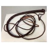 Hand-Braided Leather Bull Whip
