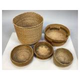 Assorted Hand Woven Baskets