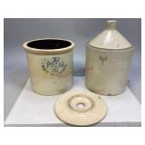 P.E.Co. Stoneware Crock & U.S. Standard Jug & More