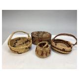 Miscellaneous Hand-Woven Baskets