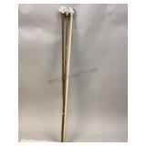 Vintage Wooden & Porcelain Carnival Souvenir Canes