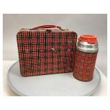 Ohio Art Plaid Metal Lunchbox & Thermos