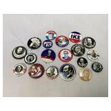 U.S. Presidential Campaign Pinback Buttons
