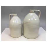 Two E.S.&B. Glazed Stoneware Jugs
