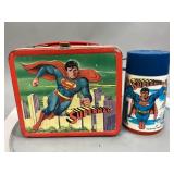 Aladdin Metal Superman Lunchbox & Thermos