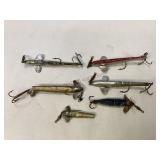 Vintage Metal & Cloth Spinning Fishing Lures