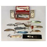 Assorted Spoon & Spinner Fishing Lures & More