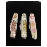 Assorted Vintage Comic-Style Folding Pocket Knives