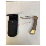 Buck 110 Folding Hunter Pocket Knife with Sheath