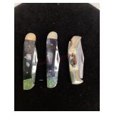 Three Frost Cutlery Pocket Knives