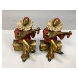 Vintage Pair of Art Deco Cast Metal Bookends