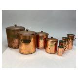 Copper Canister Set & Nesting Measuring Cups