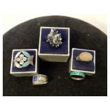 Assorted Sterling Silver Rings