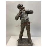 Antique French Spelter Metal Sculpture