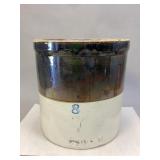 Antique Two-Tone 8-Gallon Stoneware Crock