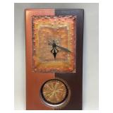 Metallic Portal Pendulum Clock by Susan Volle