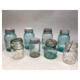 Miscellaneous Vintage Glass Canning Jars