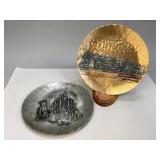Pewter & Bronze Wendell August Decorative Plates