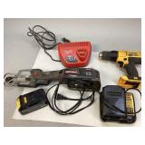 Assorted Tools, Chargers and More