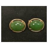 14K Gold and Stone Earrings