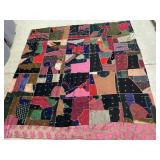 Vintage Handmade Crazy Quilt