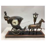 Vintage Copper Clock & Light Collectible