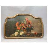 Poppy Print in Ornate Frame