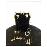 Assorted 14Kt Yellow Gold Earrings