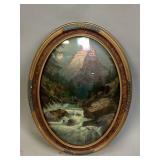 Print in Antique Convex Glass Frame
